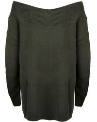 P.A.R.O.S.H. - Long Sleeved Boat Neck Jumper - Lyst
