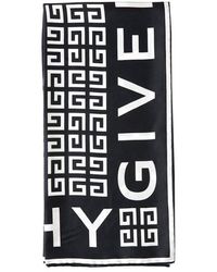 Givenchy Monogram 4g Silk Scarf - Black