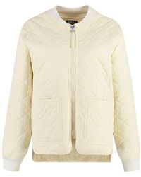 A.P.C. - Elea Zippered Cotton Jacket - Lyst