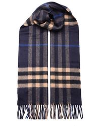 Burberry - The Classic Checked Fringed Scarf - Lyst