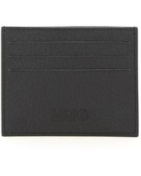MM6 by Maison Martin Margiela - Grained Leather Cardholder - Lyst