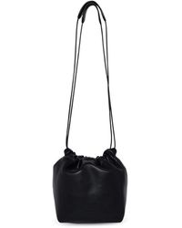 Jil Sander Cotton Off- Small Drawstring Crossbody Bag - Lyst