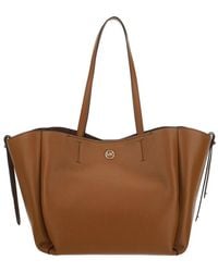 MICHAEL Michael Kors Leather 'freya' Shopper Bag in Black | Lyst