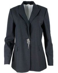Brunello Cucinelli - Pin Embellished Tailored Blazer - Lyst
