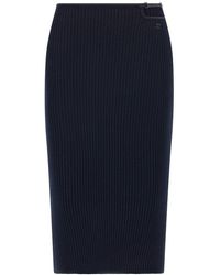 Courreges - 'Loop Rib Knit' Skirt - Lyst