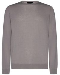 Roberto Collina - Crewneck Knitted Jumper - Lyst