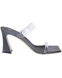 Giuseppe Zanotti - Double-strapped Square-toe Heeled Sandals - Lyst