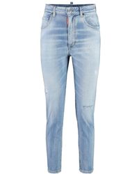 DSquared² - Twiggy Cropped Jeans - Lyst