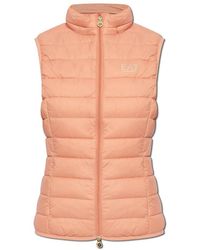 EA7 - Quilted Puffer Jacket - Lyst