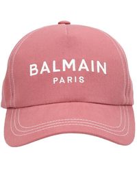 Balmain - Logo Embroidery Baseball Cap - Lyst