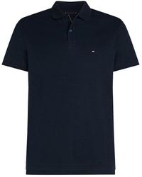 Tommy Hilfiger - Logo Embroidered Short Sleeved Polo Shirt - Lyst