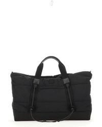 Moncler - Makaio Logo Patch Padded Weekend Bag - Lyst