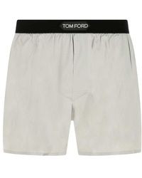Tom Ford - Logo-waistband Stretched Satin Boxers - Lyst