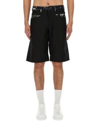 Versace - Patchwork Bermuda Shorts - Lyst
