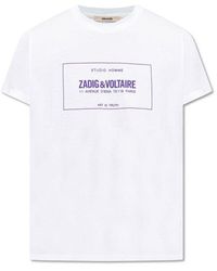Zadig & Voltaire - 'ted' T-shirt With Logo, - Lyst