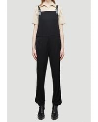 Burberry Leather Strap Overalls - Black