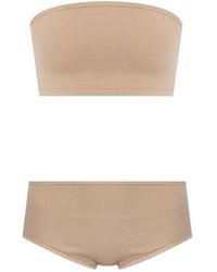 Alaïa - Second-Skin Knit Lingerie Set - Lyst