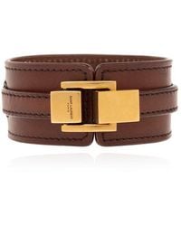Saint Laurent - Leather Bracelet, - Lyst