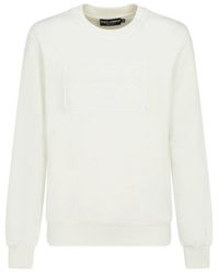 Dolce & Gabbana - Dg Logo Embossed Technical Jersey Sweatshirt - Lyst