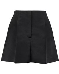 Fendi High-rise Pleat Detailed Shorts - Black