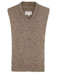 Maison Margiela - Medium Brown Wool Knitwear - Lyst