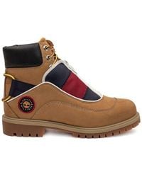 Tommy Hilfiger X Timberland Heritage Logo Patch Boots - Brown