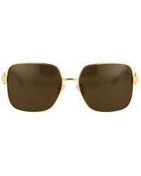 Bottega Veneta - Oversized Frame Sunglasses - Lyst