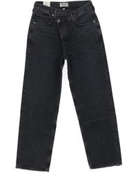 Agolde - High-waisted Straight-leg Jeans - Lyst