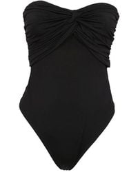 Anine Bing - Ravine Gathered Strapless Bodysuit - Lyst