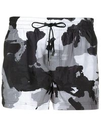 Dolce & Gabbana - Camouflage Print Swim Shorts - Lyst