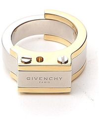 Givenchy Logo Ring - Metallic