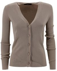 Weekend by Maxmara - Ribbed Cardigan - Lyst