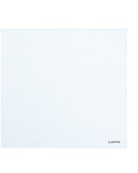 Lanvin - Logo Printed Satin Pocket Squares - Lyst