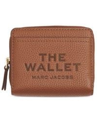 Marc Jacobs - Logo Printed Zipped Mini Compact Wallet - Lyst