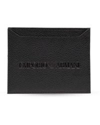 Emporio Armani - Card Case With Logo, - Lyst