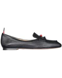 Thom Browne - Moccasins Bow Detailed Loafers - Lyst