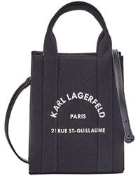 Karl Lagerfeld - Rue St-Guillaume Square Small Tote Bag - Lyst