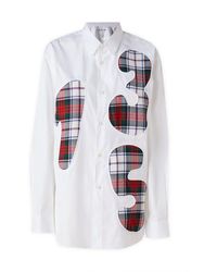 Comme des Garçons - Number Patch-detailed Buttoned Shirt - Lyst