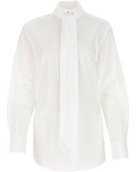 Dolce & Gabbana Pussy-bow Shirt - White