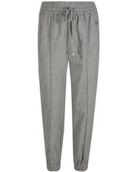 Ermanno Scervino - High-waist Drawstring Tapered Track Trousers - Lyst
