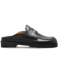 Off-White c/o Virgil Abloh - Logo Printed Slip-On Sandals - Lyst