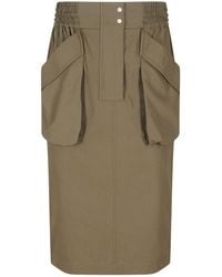 Pinko - Fiuto Gonna Cotone Fluido - Lyst