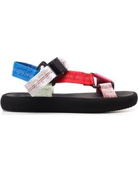 off white multi strap sandals