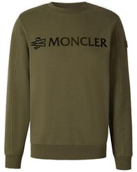 Moncler - Logo Cotton Sweatshirt - Lyst