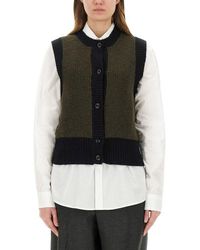 Margaret Howell - Wool Button Vest - Lyst