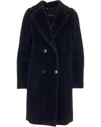 Max Mara Double-breasted Coat - Black