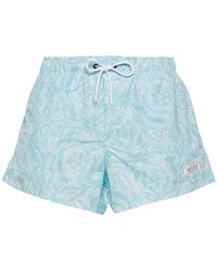 Versace - Barocco-printed Drawstring Swim Shorts - Lyst