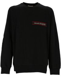 Alexander McQueen - Logo Patch Crewneck Sweatshirt - Lyst