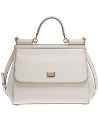 Dolce & Gabbana - Miss Sicily Medium Leather Shoulder Bag - Lyst