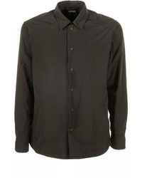 Aspesi - Long Sleeved Press-Stud Shirt - Lyst